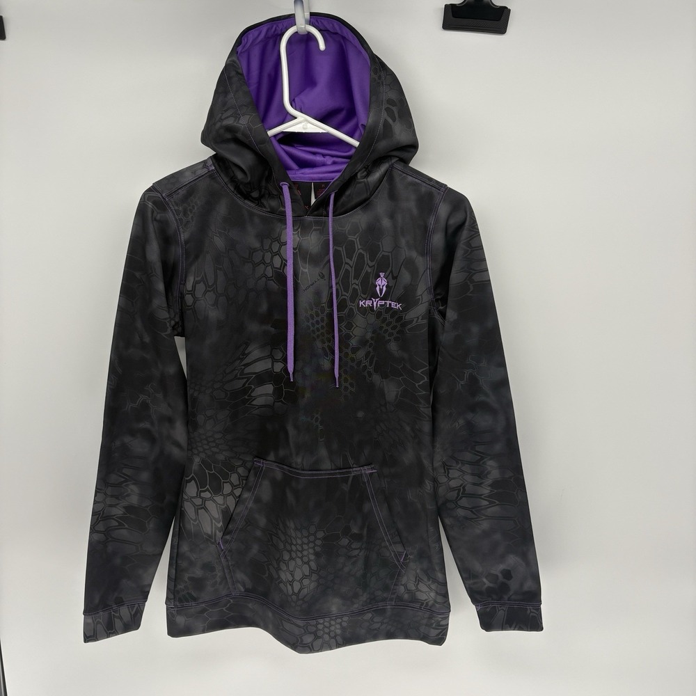 Kryptek‎ Purple & Black Performance Hoodie Camo Activewear Tech Women M